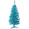 4ft. Pre-Lit Medium Turquoise Pine Artificial Christmas Tree, Clear Lights